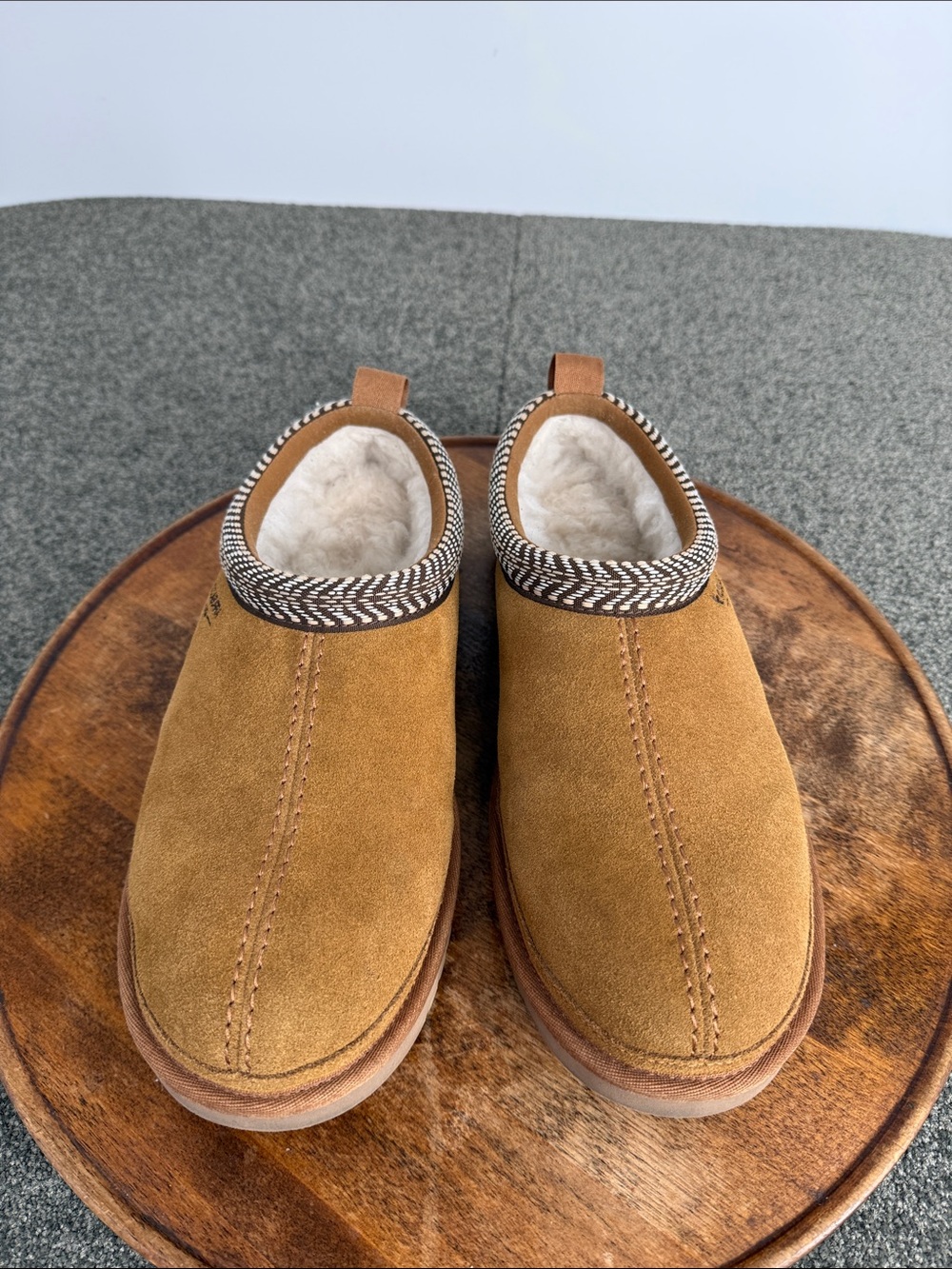 Koolaburra Ugg Slippers Wm 11 Burree Chestnut/Tan Suede Slip-On Clog Shoe - Picture 3 of 13